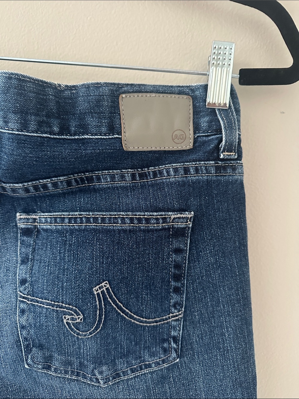 Ag Adriano Goldschmied Womens Becke Denim Shorts Raw Hem Size 27 Coadtal Cowgirl - Picture 7 of 10